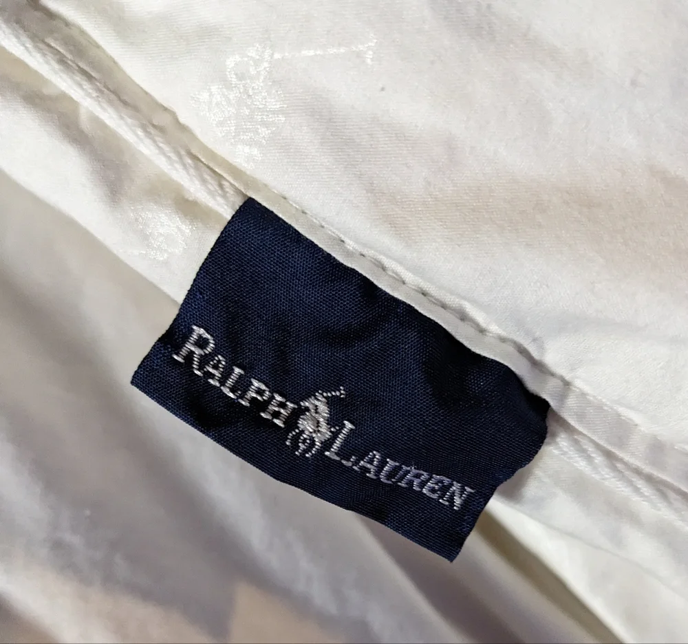 Ralph Lauren goose down King comforter duvet square quilted